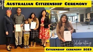 Australian Citizenship Ceremony We got our Australian Citizenship  Citizenship ceremony 2023 [upl. by Fronniah]