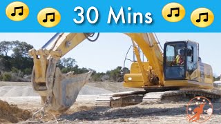 Excavator Song for Kids and More Construction Vehicles and Diggers Songs for Children [upl. by Amber216]