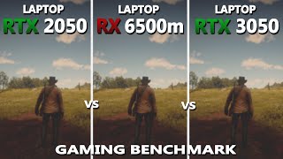 LAPTOP RTX 2050 vs RX 6500m vs RTX 3050 Gaming Benchmark Test in 2024  Which one is Better [upl. by Aziul]