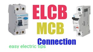 ELCB and MCB Connection [upl. by Oslec]