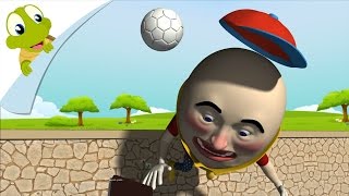 Humpty Dumpty sat on a wall 3D Nursery Rhyme with Lyrics  Animated Song for Kids [upl. by My]