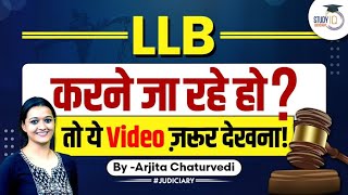 How to Pursue LLB LLB Course Details  LLB Admission 2023  StudyIQ Judiciary [upl. by Kristie]