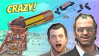 GTA 5  Trevor Builds a HUMAN CANNON [upl. by Soulier]