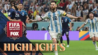 Argentina vs Croatia Highlights  2022 FIFA World Cup  Semifinals [upl. by Eiuqnimod494]