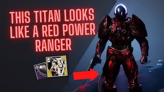 DESTINY 2 FASHION HOW TO STYLE THE CUIRASS OF THE FALLING STAR HOW TO MAKE A POWER RANGER TITAN [upl. by Vanden]