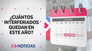 ¿CUÁNDO ES EL PRÓXIMO Estos son los INTERFERIADOS que quedan en este año en Chile  CHV Noticias [upl. by Ahsienroc]