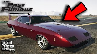 GTA 5 Dom Torettos Fast amp Furious 6 1969 Dodge Daytona  Bravado Gauntlet Classic Custom Build [upl. by Ecniuq861]