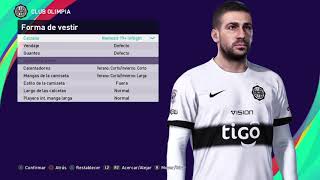 Lucas Pratto con la camiseta de Olimpia en el PES 2021 [upl. by Yci498]