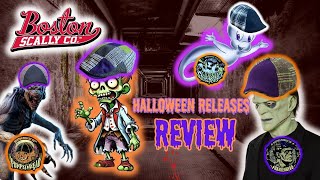 Scary Scally Cap Reviews Ghosthead Pumpkinhead Frankenhead amp Zombie Boston Scally Company [upl. by Kcinemod]