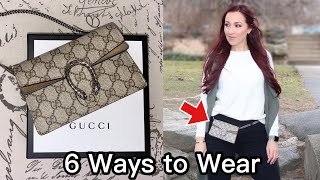 Gucci Dionysus Super Mini6 Ways to Wear [upl. by Nickelsen550]