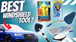 BEST WINDOW CLEANING TOOL FOR INSIDE YOUR WINDSHIELD  5 Tool Test [upl. by Ennaimaj]