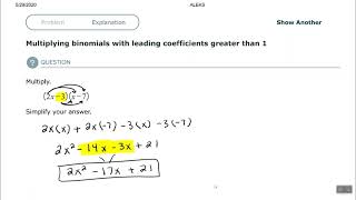 Multiplying binomials with leading coefficients greater than 1 [upl. by Kary853]