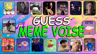 IS THIS THE FUNNIEST GUESS THE MEME VOICE CHALLENGE guessmemesong roblox quiz disneyquiz [upl. by Nohs]