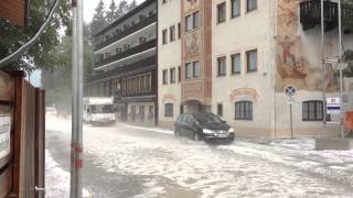 Unwetter mit Hagel am Walchensee [upl. by Ylicec37]