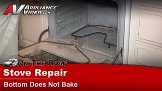 GE Stove Repair  Bottom Does Not Bake  Bake Element [upl. by Innavoij]