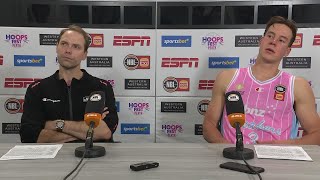 Petteri Koponen and Sam Mennenga press conference vs Brisbane Bullets  Round 1 NBL25 [upl. by Nicks]