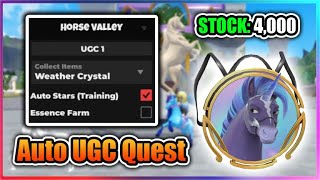 UGC LIMITED Horse Valley Script  Auto UGC Quest Storm Backpack [upl. by Kancler]