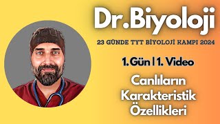 Canlıların Karakteristik Özellikleri  23 Günde TYT Biyoloji Kampı yks2024  9 Sınıf [upl. by Aynwad]