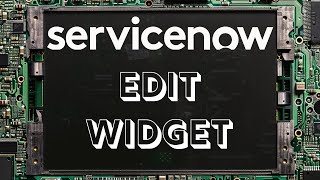 How to Edit a Service Portal Widget in ServiceNow  2024  Washington DC  Next Experience  Polaris [upl. by Reeher]