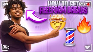 How To Get FREEFORM DREADS in 10 minutes Tutorial Easiest Method [upl. by Inafetse]