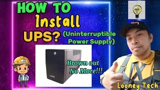 Paano Mag Install ng UPS o Uninterruptible Power Supplywiring [upl. by Dianne425]