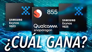 Exynos 9825 vs Snapdragon 855 vs Exynos 9820  ¿CUÁL ES MEJOR [upl. by Aivlis]