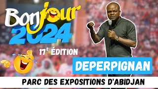 Bonjour 2024  Prestation Deperpignan 🤣🔥 au parc des expositions dAbidjan [upl. by Anairol]