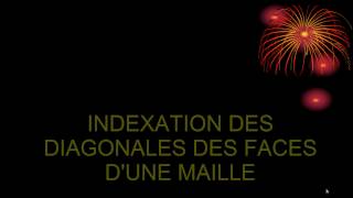 INDEXATION DES DIAGONALES DES FACES DUNE MAILLE  EXERCICES  Pr A BRITEL [upl. by Alexandria]