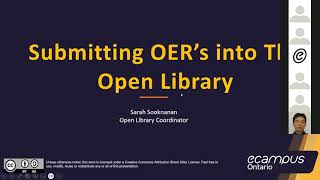 Submitting OER to the Open Library [upl. by Kallista391]