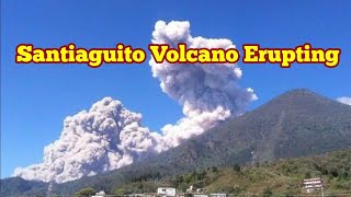 Santiaguito Volcano Erupting In Guatemala Central America Cocos Plate IndoPacific Ring Of Fire [upl. by Jolene552]