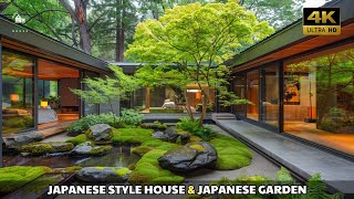 Healing with a garden space in the middle of the house Japanese style house [upl. by Tudela]