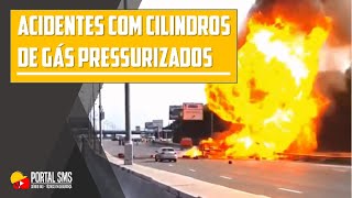 Acidentes com cilindros de gás pressurizados [upl. by Alema]