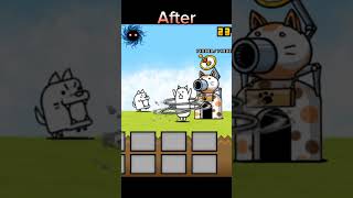 Battle cats beforeafter subscribe gaming battlecats [upl. by Lewanna]