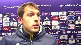 WBtv  reactie na RSC Anderlecht  WaaslandBeveren  22 [upl. by Kela]