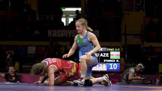 STADNIK AZE with a dominating performance to win her the GOLD  European Championships 2018 [upl. by Norina253]