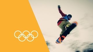 Olympic Games Debuts  Snowboard Slopestyle  90 Seconds Of The Olympics [upl. by Zashin]