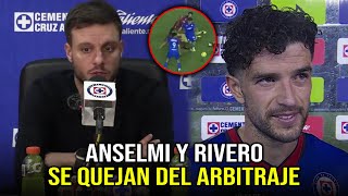 MARTIN ANSELMI Y NACHO RIVERO SE QUEJAN DEL ARBITRAJE TRAS EL CRUZ AZUL 22 ATLAS ¿ERA PENAL [upl. by Fair930]