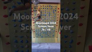 Moonboard Benchmark Scream Saver 7b  V8 [upl. by Yelssew65]