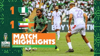 HIGHLIGHTS  Nigeria 🆚 Equatorial Guinea TotalEnergiesAFCON2023  MD1 Group A [upl. by Vitoria]