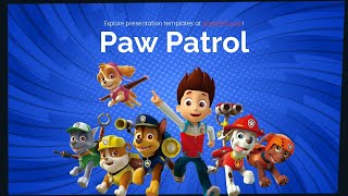 Paw Patrol PowerPoint Template by GreatPPT [upl. by Kial430]