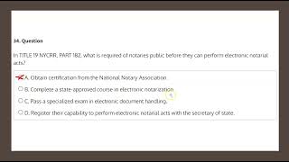 NYS Notary Public iPREP Mock Test 5 Q34 [upl. by Gilliette970]