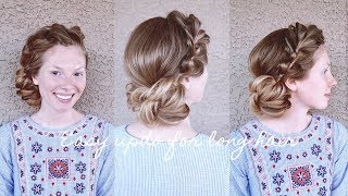 Simple and Elegant updo for long hair easier than it looks Perfect for thin hair  Hair by Hannah [upl. by Minne]