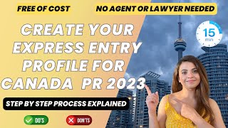 How to create Express Entry profile 2024 for Canada PR  Step by Step process No Agent  IRCC 🇨🇦 [upl. by Dimah614]