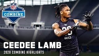 CeeDee Lamb Oklahoma WR 2020 NFL Combine Highlights [upl. by Vivyanne]