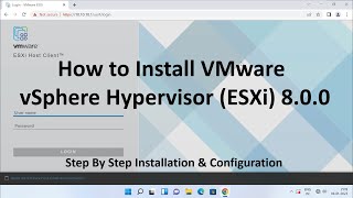 How to Install VMware vSphere Hypervisor ESXi 800   Step By Step Guide [upl. by Standice]