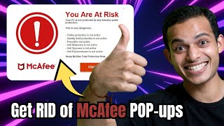 Get RID of McAfee Popups  Remove McAfee from PC  Fake McAfee Popups [upl. by Genie851]