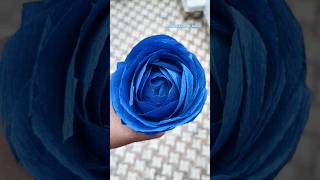 Beautiful Crepe Paper Flowers 💠🌼 trendingshorts crepepapercraft diycrafts flowers cute simple [upl. by Allehs]