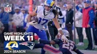 Rams Survive Patriots Incursion LA Evens Record in NFL Week 11 Ep 109 🏉👀💥 [upl. by Alleda447]