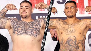 ANDY RUIZ JR VS CHRIS ARREOLA  FULL WEIGH IN AND FACE OFF VIDEO [upl. by Ytteb]