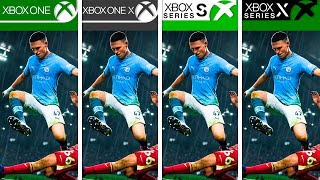 EA SPORTS FC 25  Xbox One SX vs Xbox Series SX  Graphics Comparison  Analista De Bits [upl. by Iahc]